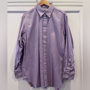 Mitchell’s Custom Men's Purple Dress Shirt 16.5/33